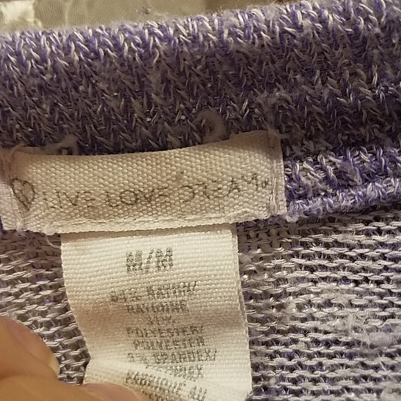 Aeropostale Purple Sweater Leaf Sequin Size Junior's Medium - Picture 5 of 6